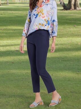 Tribal Womens Flatten It Pull on Ankle Pants